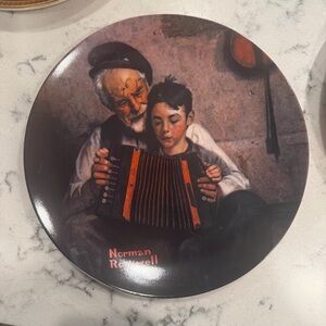 Norman Rockwell The Music Maker Collectible Plate